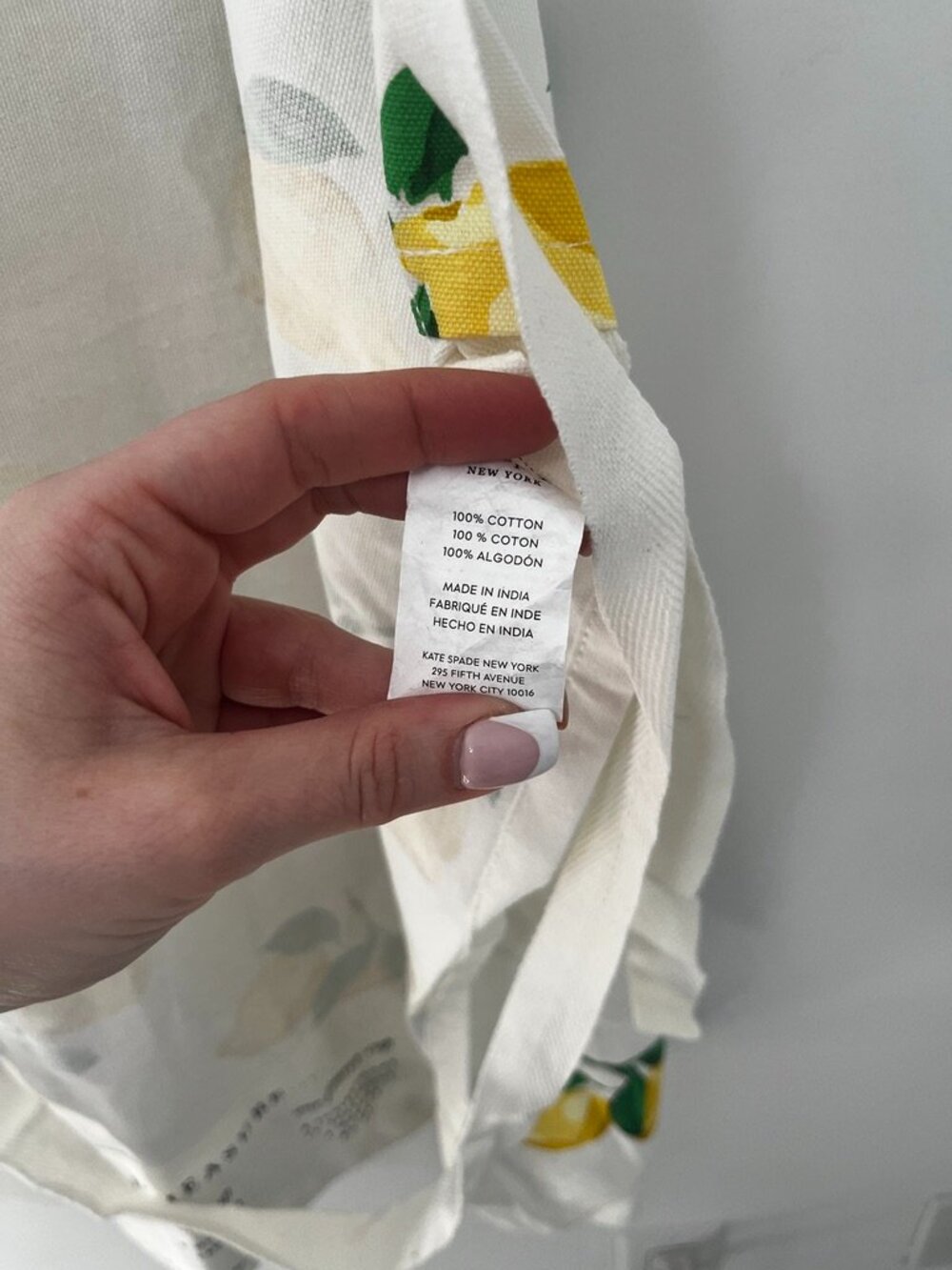 Kate Spade For Good Measure Lemon Print Kitchen Apron - Picture 7 of 8